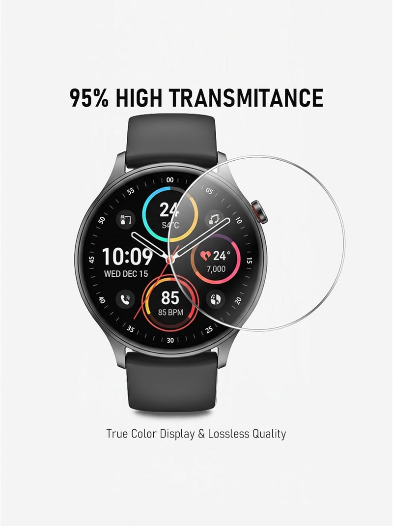 iDaPro [4Pcs Screen Protector for Garmin Forerunner 165 / Forerunner 165 Music,Tempered Glass,9H Hardness,Anti-Scratch,Anti-Bubble,Easy Installation - Image 5